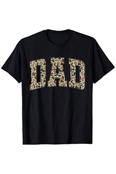 KYMC07 Men'S Retro Duck Dad T-Shirt | Military Style Bold DAD Print With Camo...