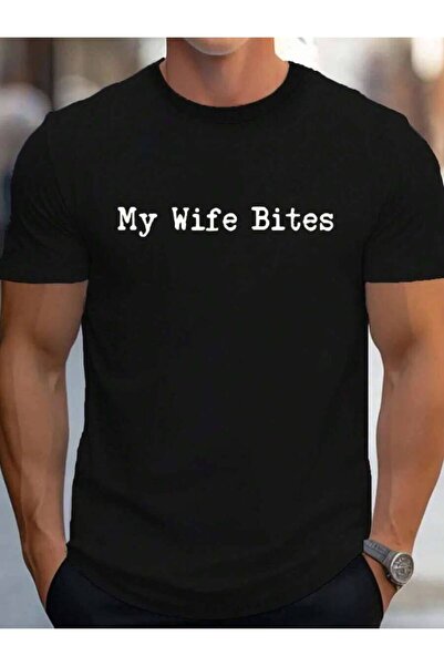799 تي شيرت قطني 100% بطباعة 'My Wife Bites' للنساء والرجال، قمصان كاجوال أني...