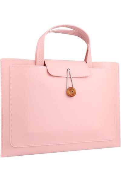 GENERAL Laptop Tote Bag for Women 13/14 Inch Computer Bags Waterproof PU Leat...