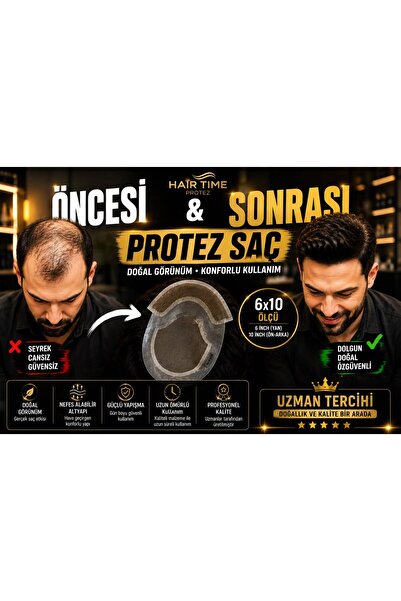 Hairtime 6.10 ÖLÇÜ A KALİTE PROTEZ SAÇ