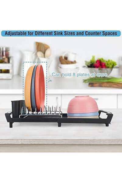 GENERAL Small Dish Drying Rack, Compact Dishs Drying Rack, Small Dish Rack, D...