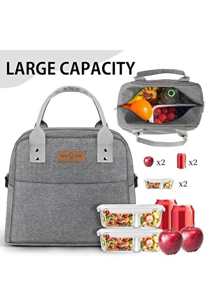 GENERAL Mylindde Lunch Bag, Insulated Lunch Tote Bag with Adjustable Strap, R...