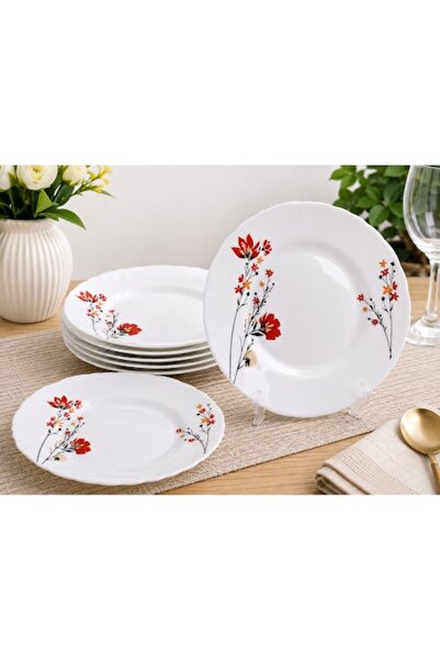 Rod Set de 6 farfurii de desert Opal 20,5 cm – Eleganță și rezistență pentru ...