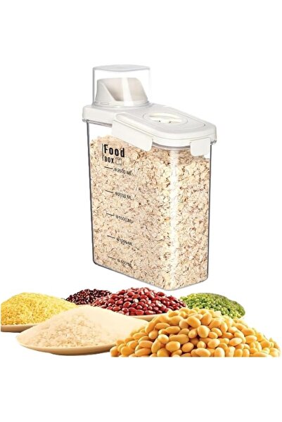GENERAL Food & Cereal Storage Container - 2.8L Airtight Plastic Kitchen Organ...