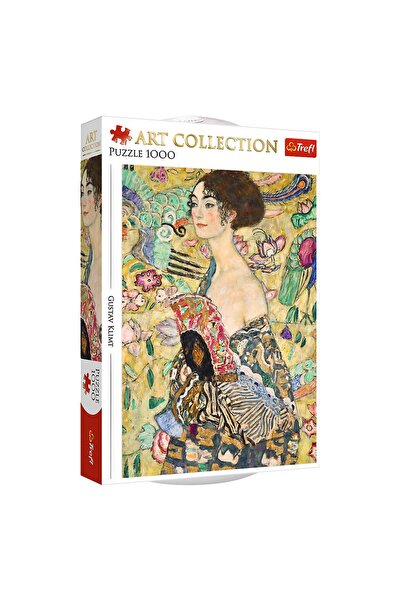 Trefl Colecția de artă Gustav Klimt Puzzle de 1000 de piese - Doamnă cu evantai
