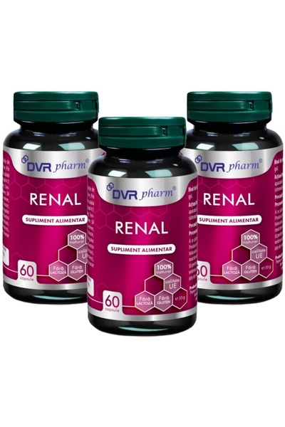 DVR Pharm Pachet Renal, formula 9 extracte + albastru metilen, a vezicii urin...