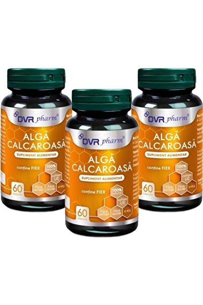DVR Pharm Pachet Alga Calcaroasa (Lithothamnium calcareum) 600mg extract, cal...