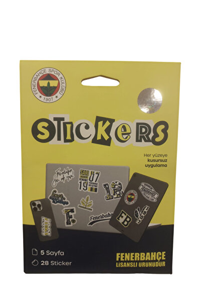 Fenerbahçe Sarı Sticker Paketi (25 Adet)