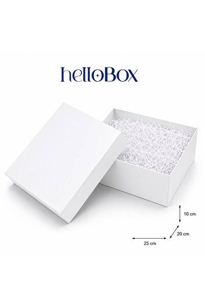 Hellobox Premium Beyaz Hediye Kutusu - Ekstra Kalın Sert Mukavva, İçi Kırpık ...