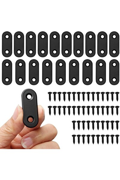 STARSTAR Furniture flat support - Stainless steel - 20 pieces - Black