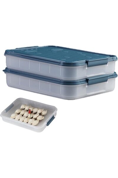 STARSTAR Suitable for 2 Pieces Dumpling Storage Box for Freezer Refrigerated ...
