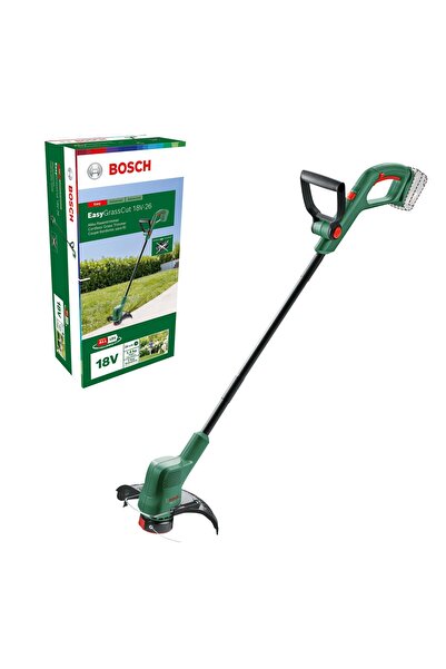 Bosch Akülü Kenar Kesme Makinesi EasyGrassCut 18V-26 (akü olmadan, 18 Volt si...
