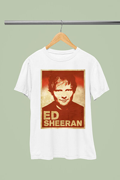 MAGORS تيشيرت ED SHEERAN مطبوع من القطن بأكمام قصيرة وقصة عادية للشباب والأطفال