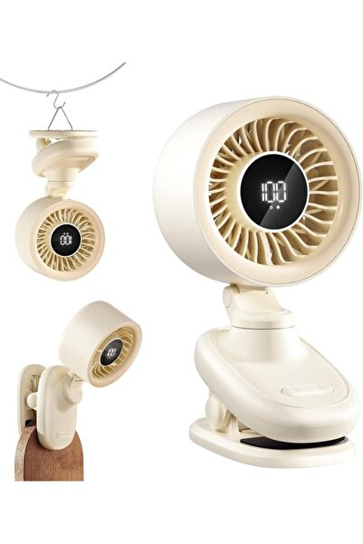 Morvena Picks Ventilator mic USB pentru masă, mini ventilator cu baterie reîn...