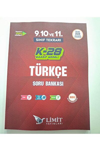 Limit Yayınları TYT TÜRKÇE SORU BANKAI 9. 10. VE 11.SINIF TEKRARI K-28 MAARİF...