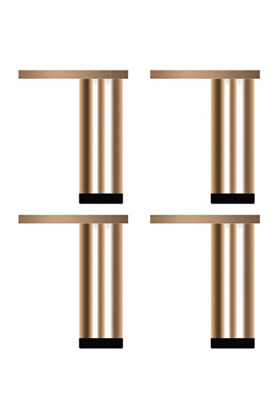STARSTAR set of 4 metal furniture legs – made of aluminum alloy – height adju...