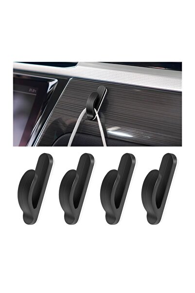 STARSTAR Four-piece car headrest hooks, rear headrest storage hooks, mini hoo...