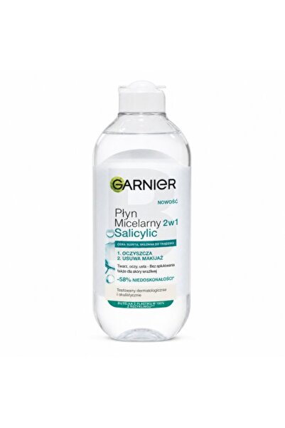 Garnier Apă micelară de curățare 2-în-1 cu acid salicilic 400 ml