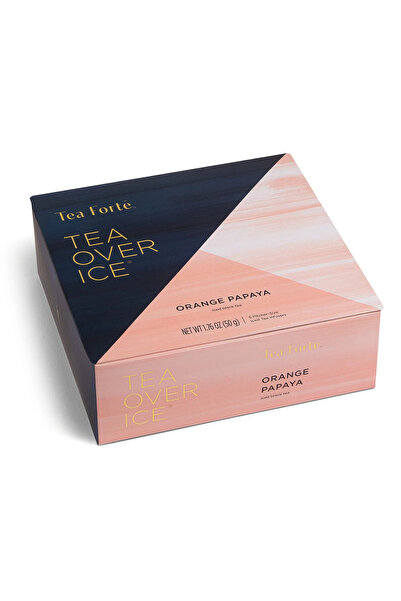 Tea Forte Ceai rece de papaya și portocale, – Cutie cu 5 piramide de ceai rece