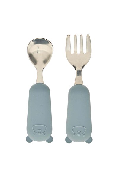 Atmosphera for kids Set tacâmuri pentru copii "Yum" - 2 piese, Albastru