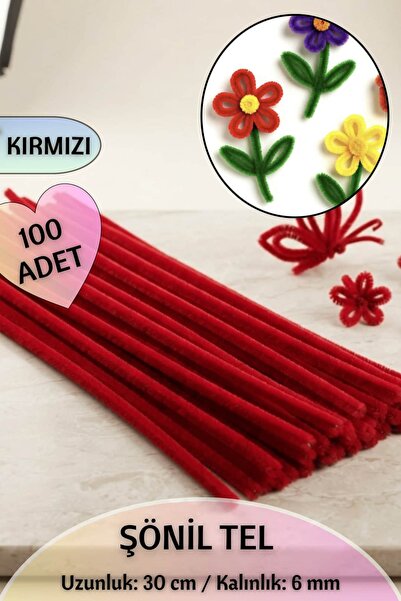 Dantelux 100 komada čenilne pahuljaste žice 30 cm | Materijal za rukotvorine,...