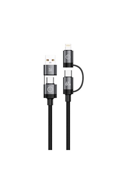 Golden Plus Golden Plus 4-in-1 Multi-Use Charging Cable, Supports 60W Fast Ch...