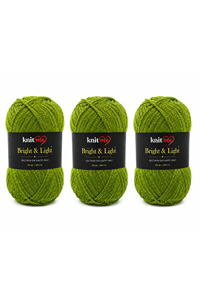 knitme برايت آند لايت 100 جرام 285 متر 3 خيوط