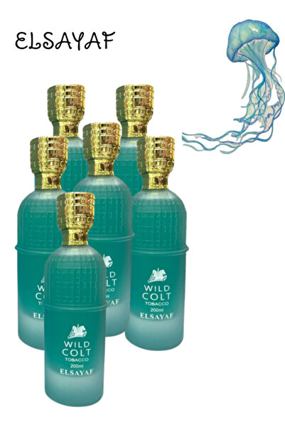 ELSAYAF 6 قطع من عطر وايلد كولت توباكو 200 مل