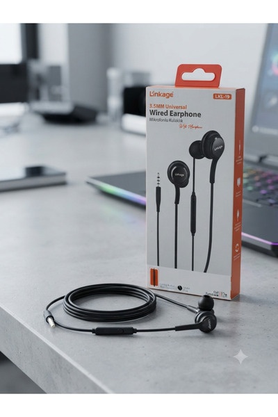 Linkage Aura Akse 3.5mm Universal Wired Earphone - Mikrofonlu Kulaklık