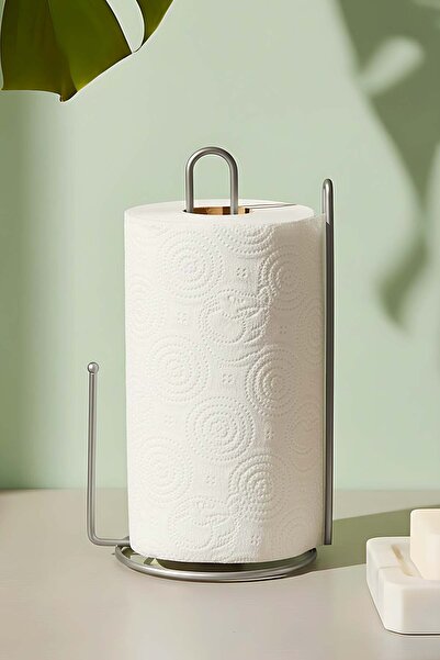 Rivaİstanbul Silver Paper Roll Towel Holder