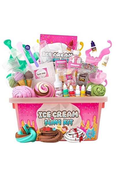 Mumfactory Slime Kit Toy DIY Ice Cream – DIY Slime Making Set with 31 Accesso...