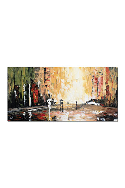 artnova Tablou modern pictat manual birou, living, Incursiune in viitor, 120x...