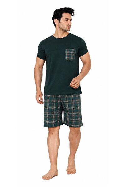 SUNZER HOMEWEAR Sunzer Men's Short Sleeve Top with Pocket Bottom Capri Pjm Set