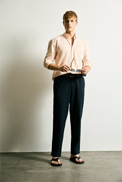 DeFacto Regular Fit Straight Leg Cotton Trousers B4138Ax26Au