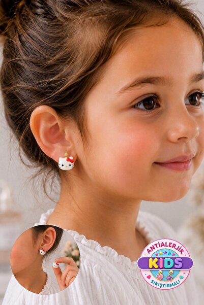 Lynare Non-Perforated Clip-On Children's Earrings for Kids Without Ear Holes