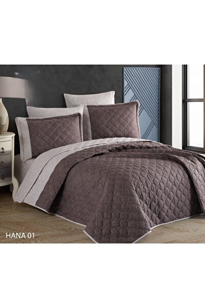 NAJMA Turkish Compressed Bed Sheet Set 100% Cotton Plain Design 6 Pieces for ...