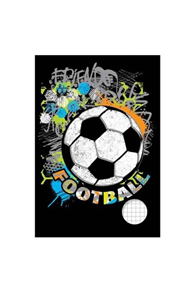 OEM Caiet de matematică A5 cu copertă cu model de fotbal - 100 de pagini
