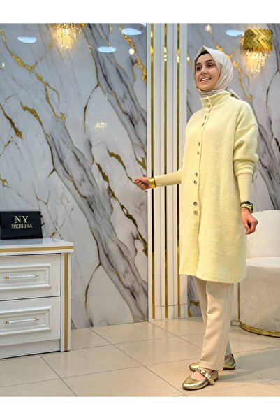 NY Mehlika Exclusive NY MEHLİKA ANGORA CEKET 3265