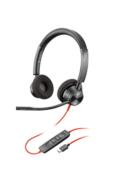 Poly Căști Blackwire 3220 USB-C/A cu fir negru