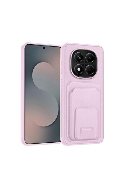 Zebana Xiaomi Redmi Note 15 Pro Plus 5G Uyumlu Kılıf FlexStand Kartlıklı Sili...