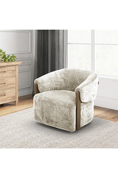 Roots Furniture كرسي دوار بتصميم ريفي