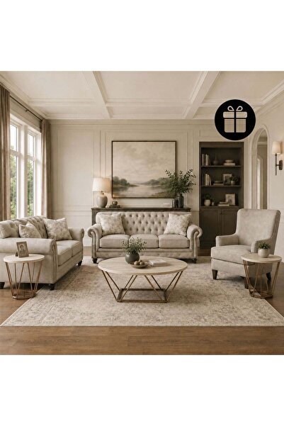 Ashley Furniture طقم أريكة كاتاهدين مع طاولة تاريكا مجانية (مجموعة من 3 قطع)