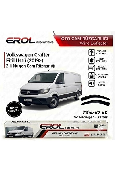 Erol VOLKSWAGEN CRAFTER FİTİL ÜSTÜ (2019>) 2'Lİ CAM RÜZGARLIĞI