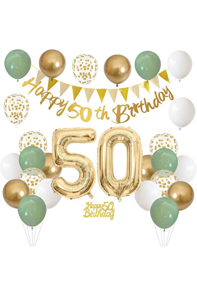 Generic Brand 50th Birthday Party Balloon Set