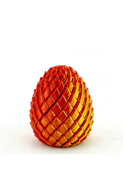 Choice3 red 3D Printing Dragon Egg Stress Relief Model, Deformable Twist Egg,...
