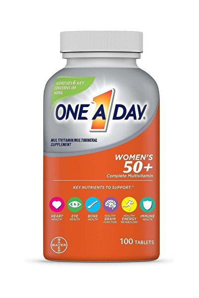 One A Day فيتامينات متعددة للنساء فوق سن الـ 50، تحتوي على فيتامينات A وC وD ...
