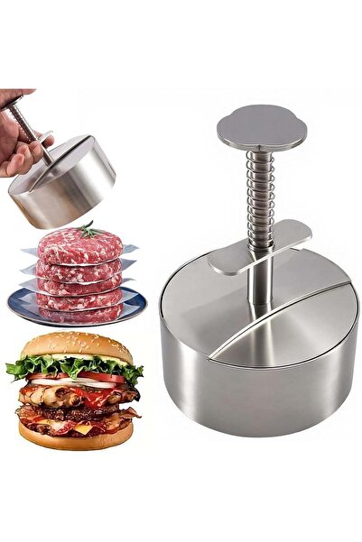 STARSTAR Stainless Steel Patty Press Hamburger Cooking Accessory - Silver