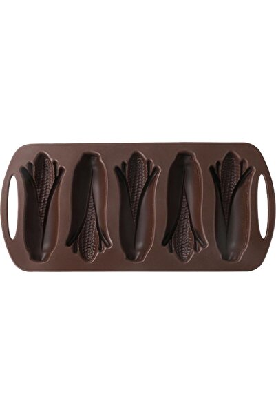 STARSTAR Silicone cornbread mold, non-stick dessert mold, nut leaf shape, hea...