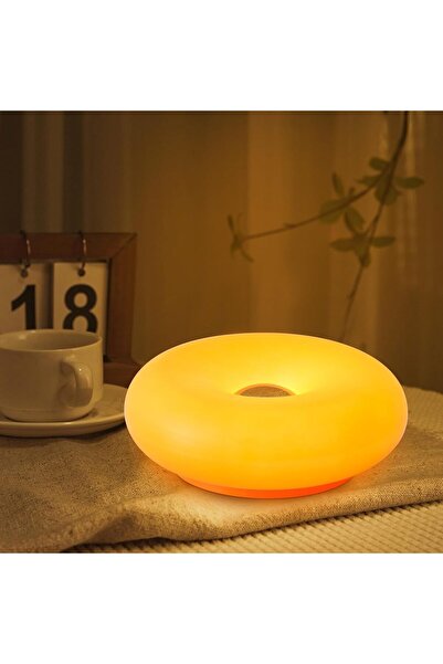 STARSTAR Donut-Shaped Rechargeable Table Night Light with USB Charging for Be...