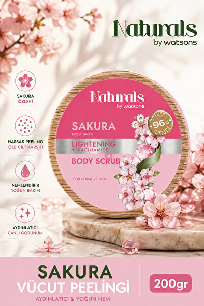 Naturals By Watsons Aydınlatıcı & Yoğun Nem: Sakura Vücut Peelingi 200 g - Öl...
